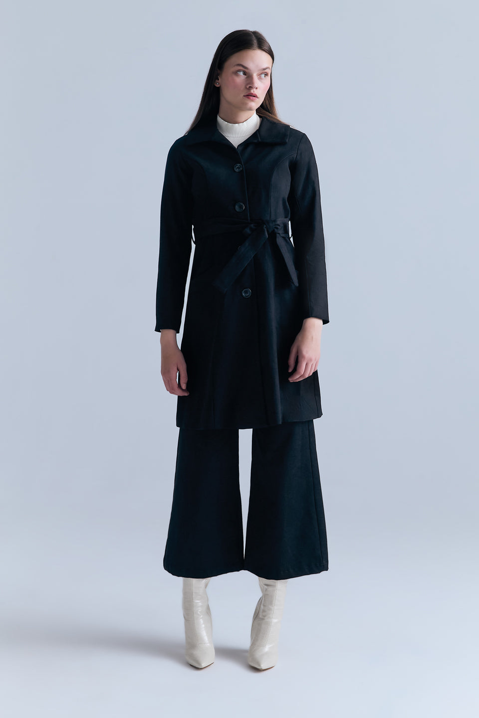 Tully Trench  Coat - Black
