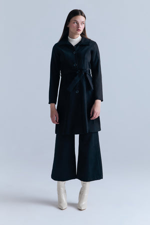 Tully Trench  Coat - Black