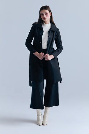 Tully Trench  Coat - Black