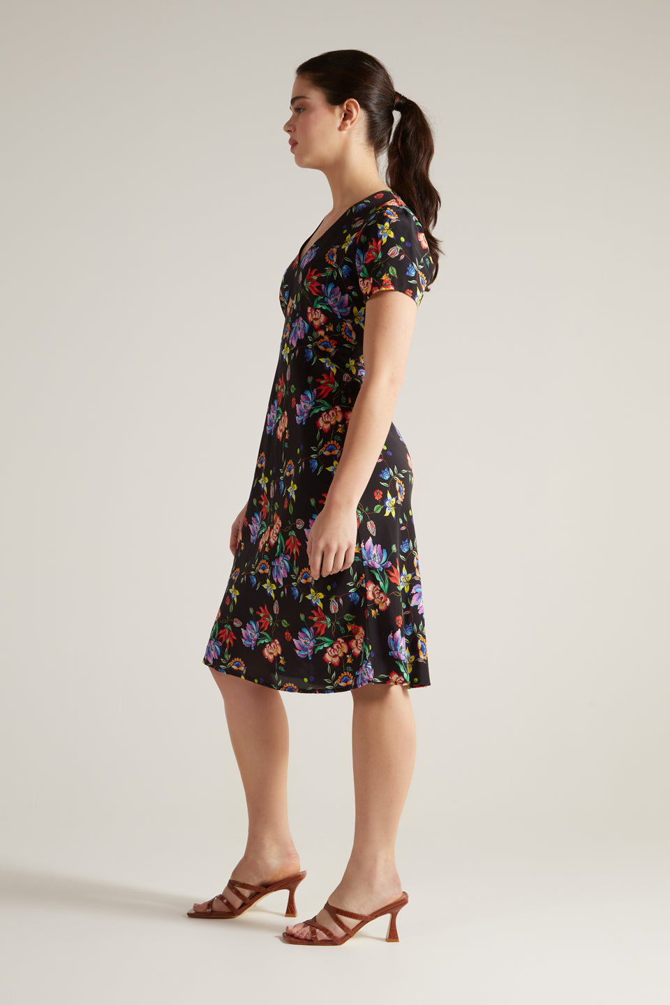 Sia Silk Bias Dress